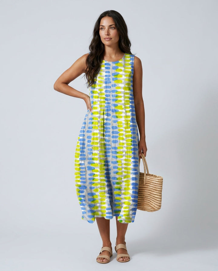 Priya | Printed Flowy Midi Dress