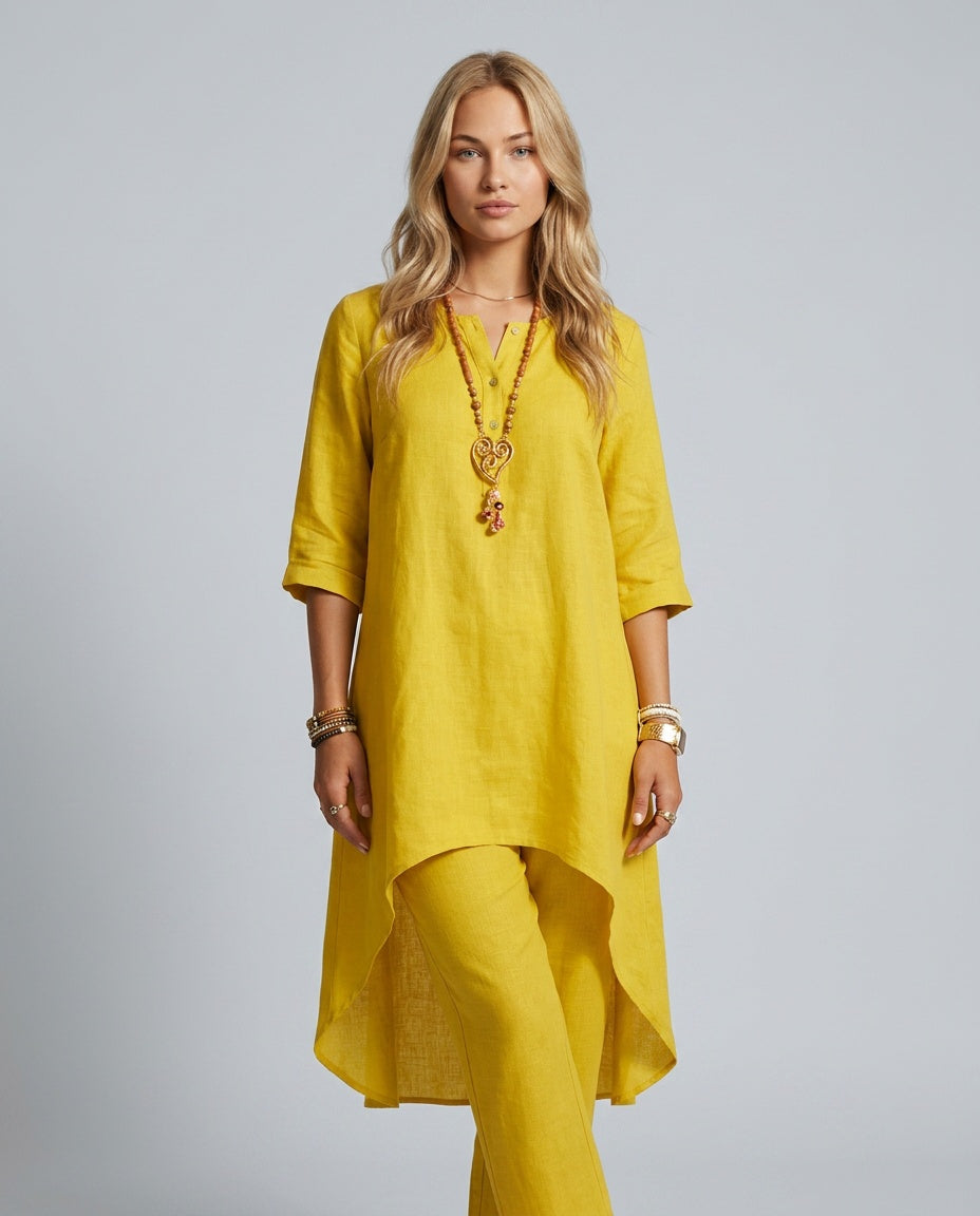 Soraya | Linen-Look Wide-Leg Co-ord Set