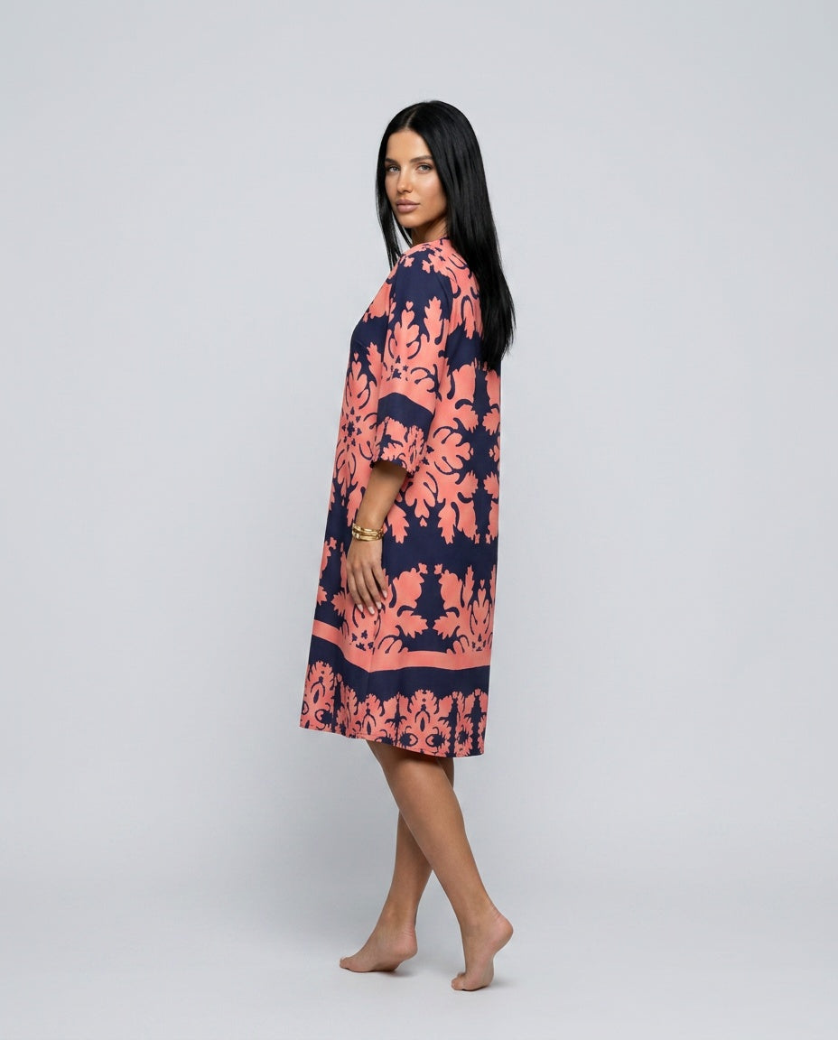 Margot | Midi Length Fluid Wrap Dress