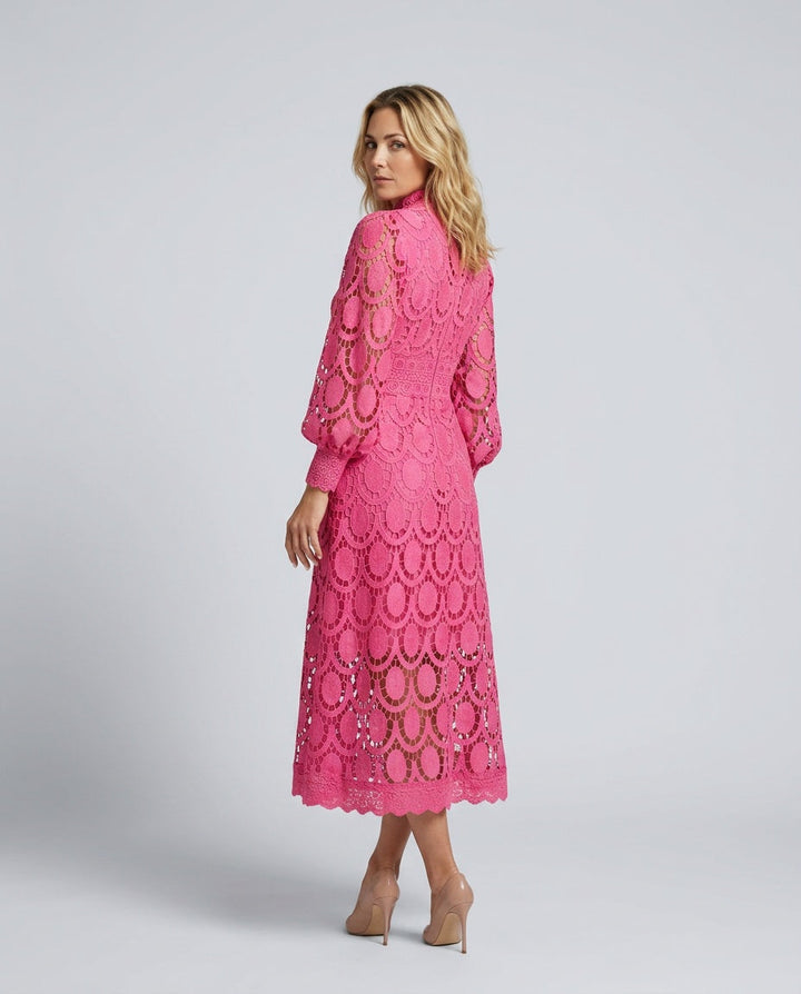 Lacelle | Lace-Trim Summer Maxi Dress