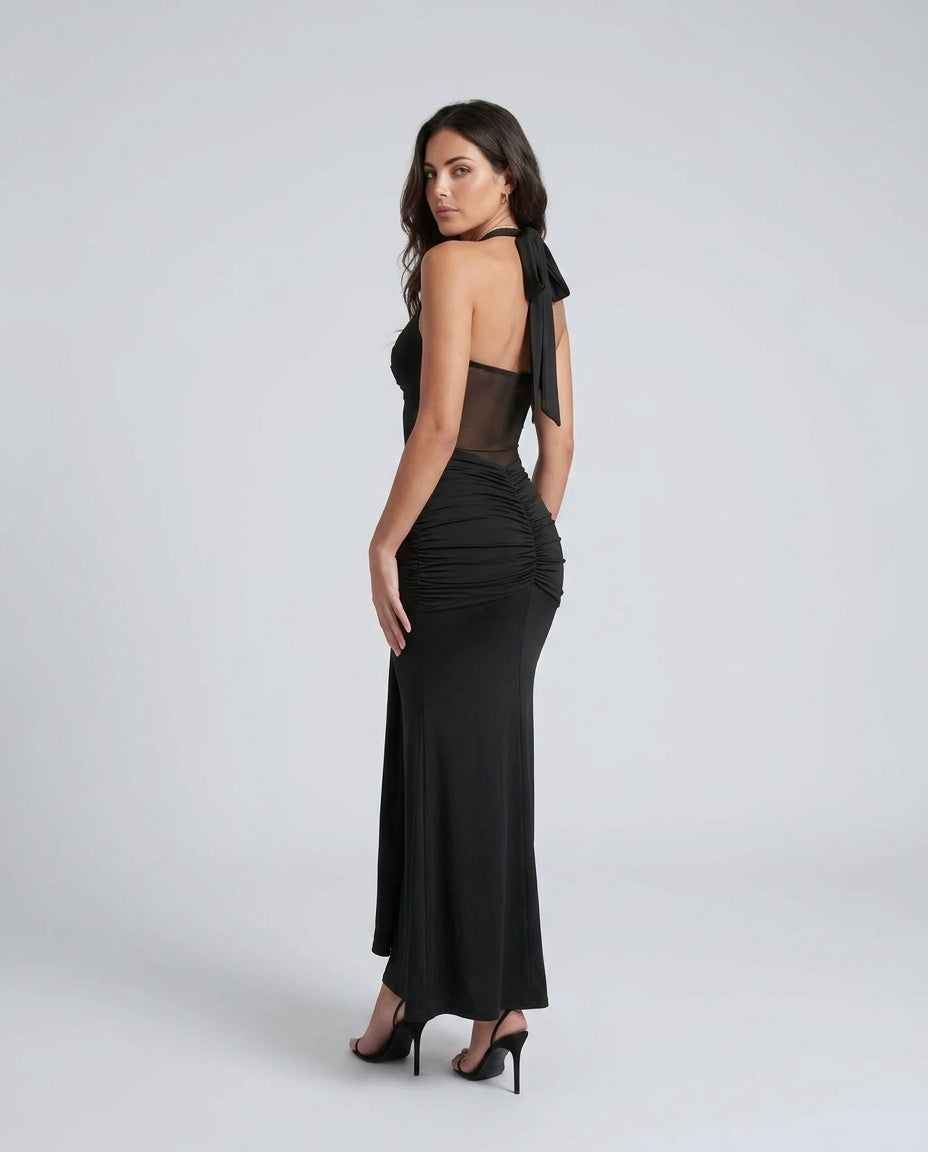Esme | Halter Neck Mermaid Maxi Dress