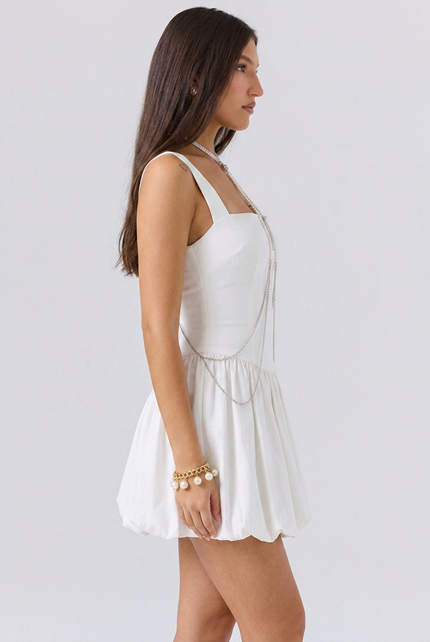 Elara | Structured Bubble Mini Dress