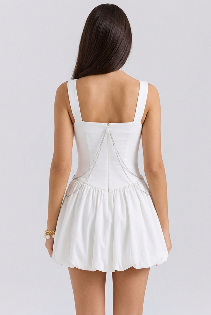 Elara | Structured Bubble Mini Dress