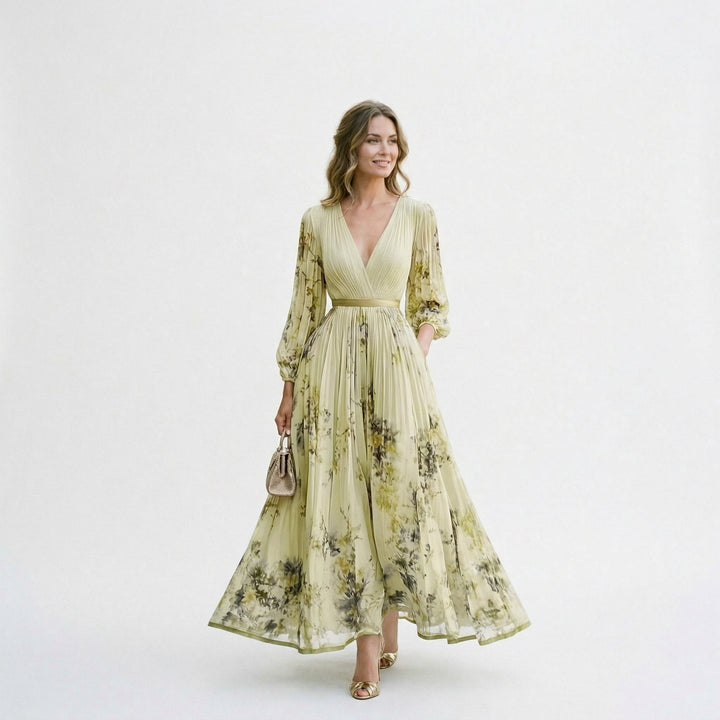 Elovine | Floral Long Sleeve Maxi Dress