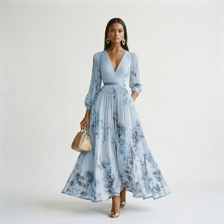 Elovine | Floral Long Sleeve Maxi Dress