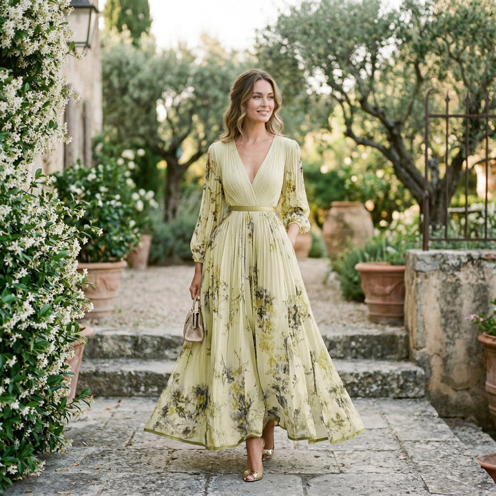 Elovine | Floral Long Sleeve Maxi Dress