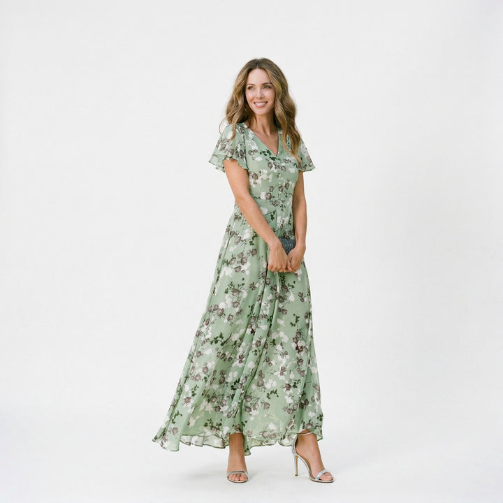 Bianca | Floral Print Maxi Dress