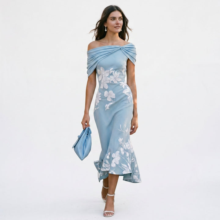 Delphine | Long Sleeve Midi Dress
