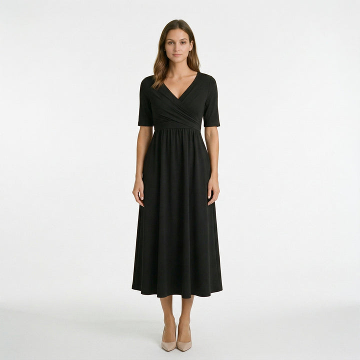 Saskia | Wrap Front Summer Midi Dress