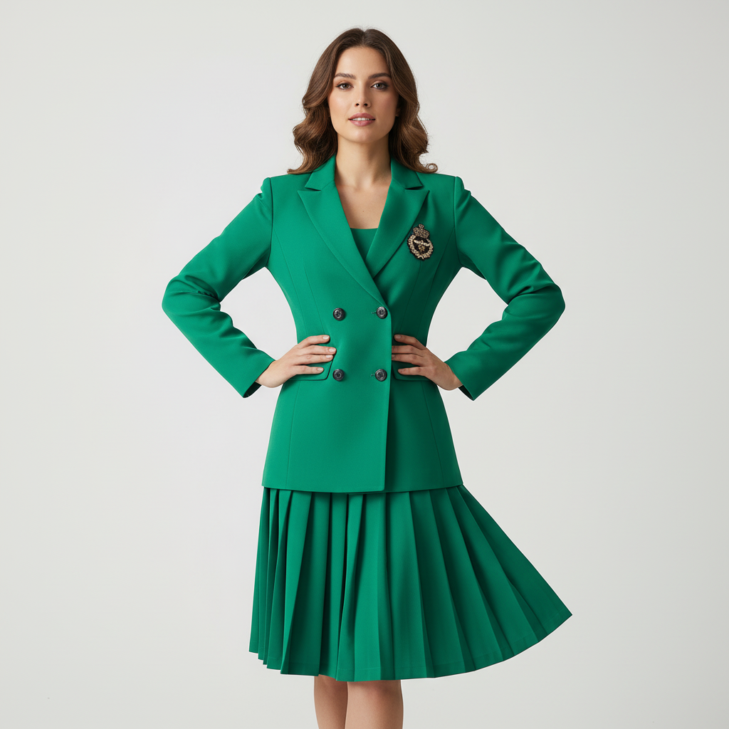 Nina | Tailored Blazer &amp; Midi Skirt Co-ord Set