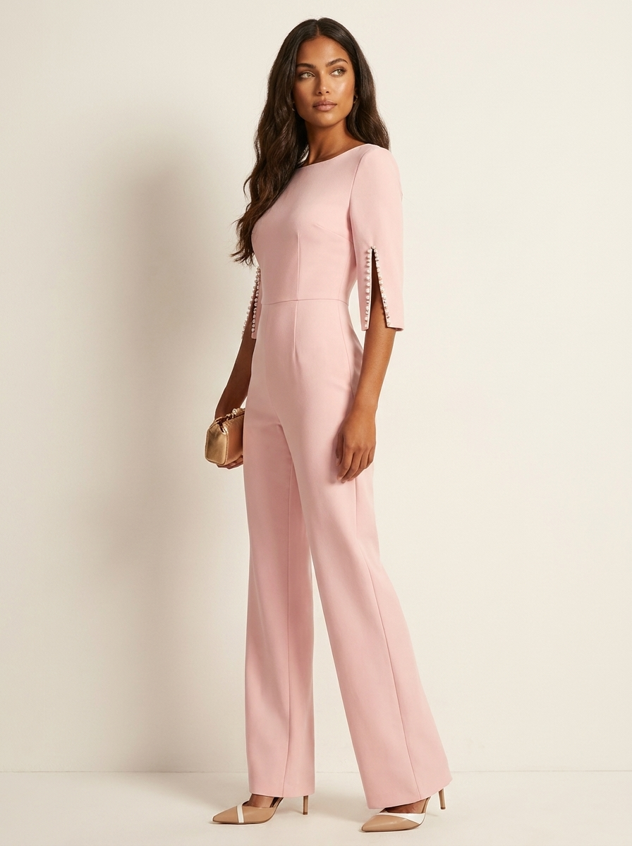 Sabine | Pearl Detail Jumpsuit