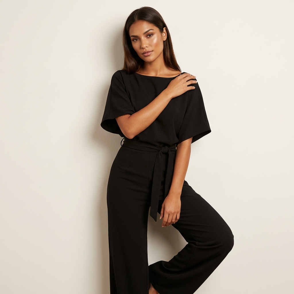 Coralie | Belted Wide-Leg Jumpsuit