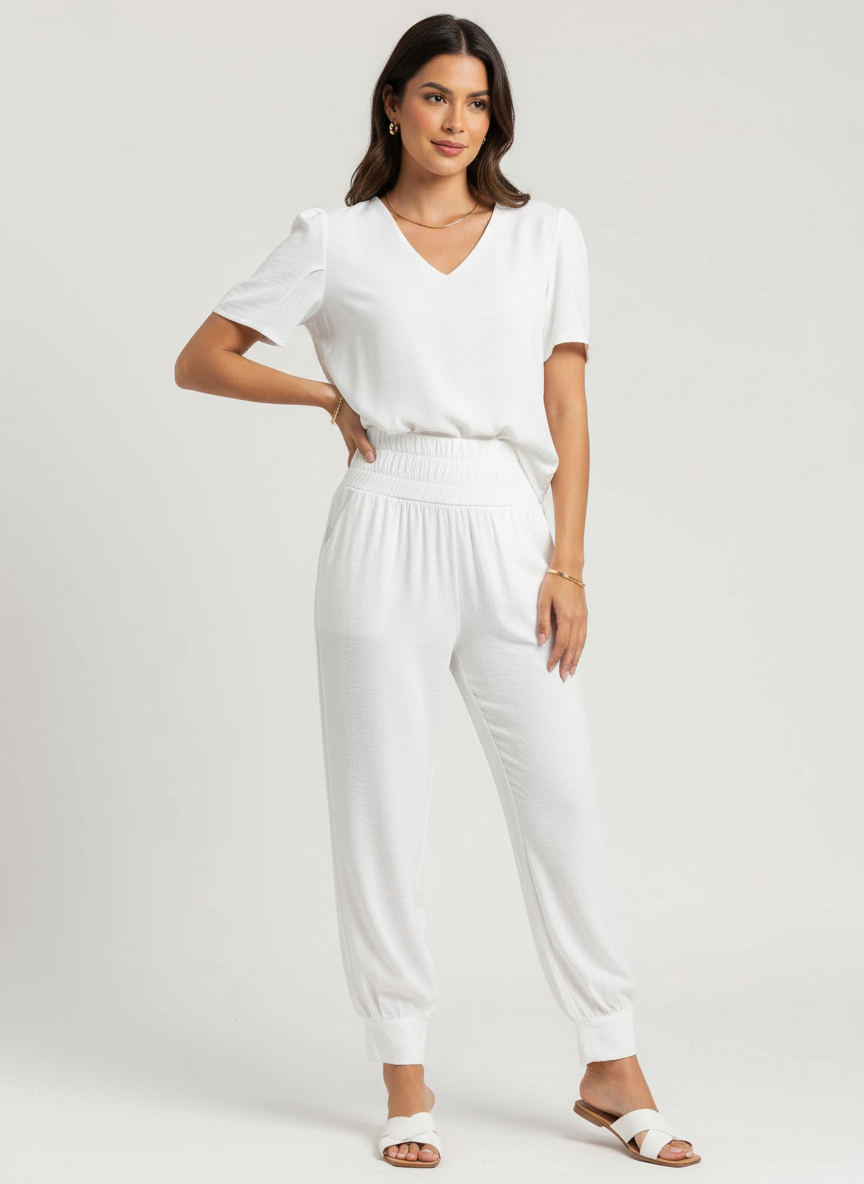 Imogen | V-Neck Relaxed Co-ord Set