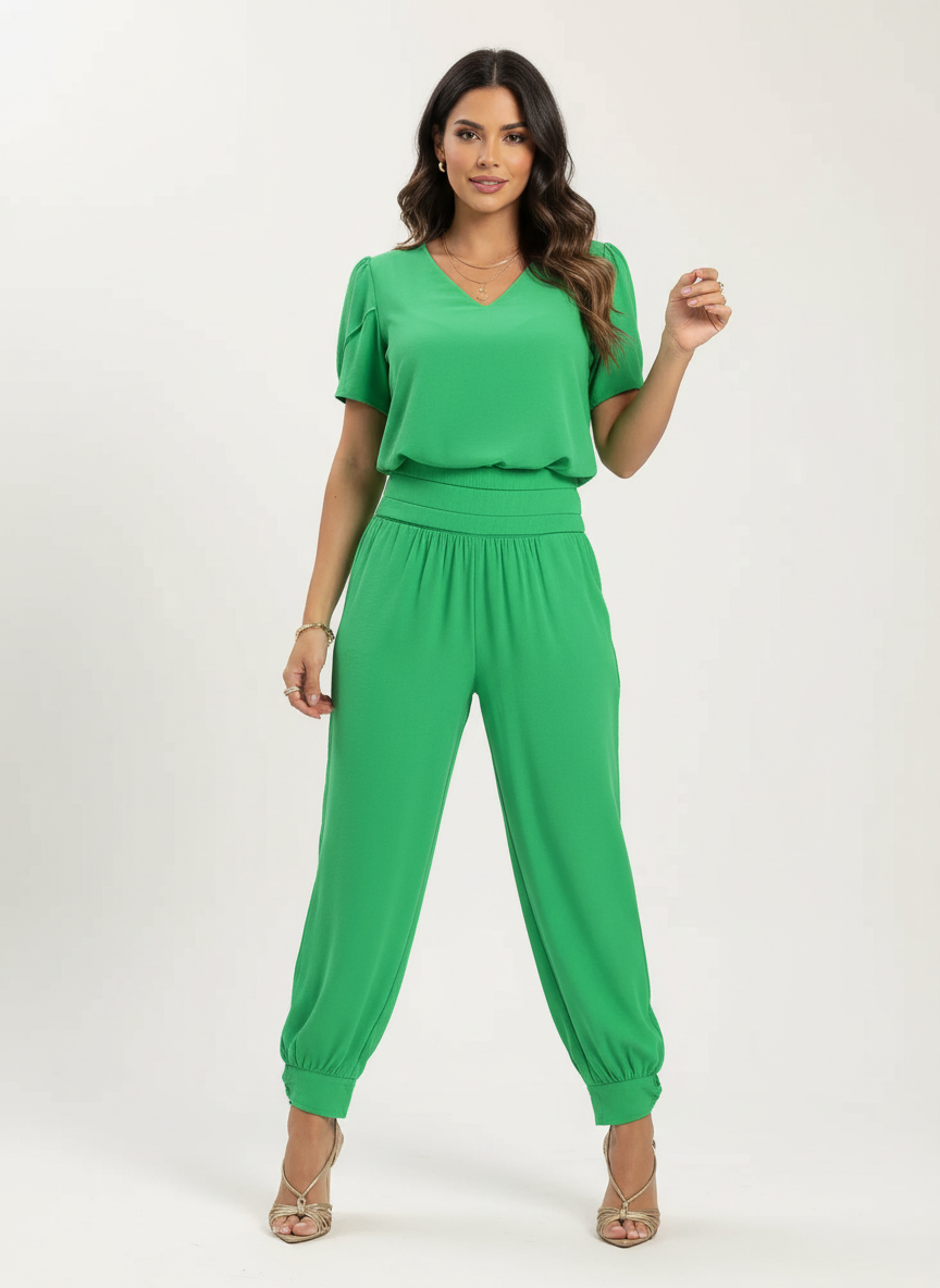Imogen | V-Neck Relaxed Co-ord Set