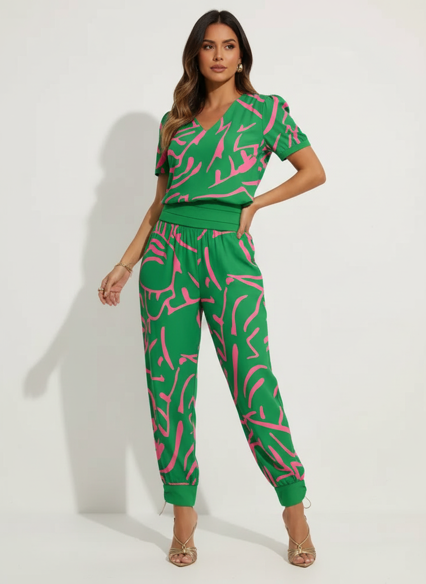 Imogen | V-Neck Relaxed Co-ord Set
