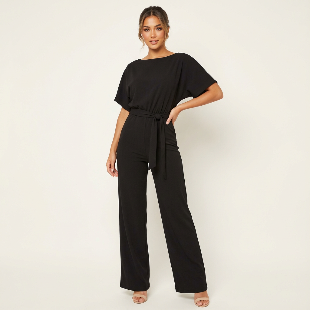 Marlowe | Wide-Leg Tie-Waist Jumpsuit