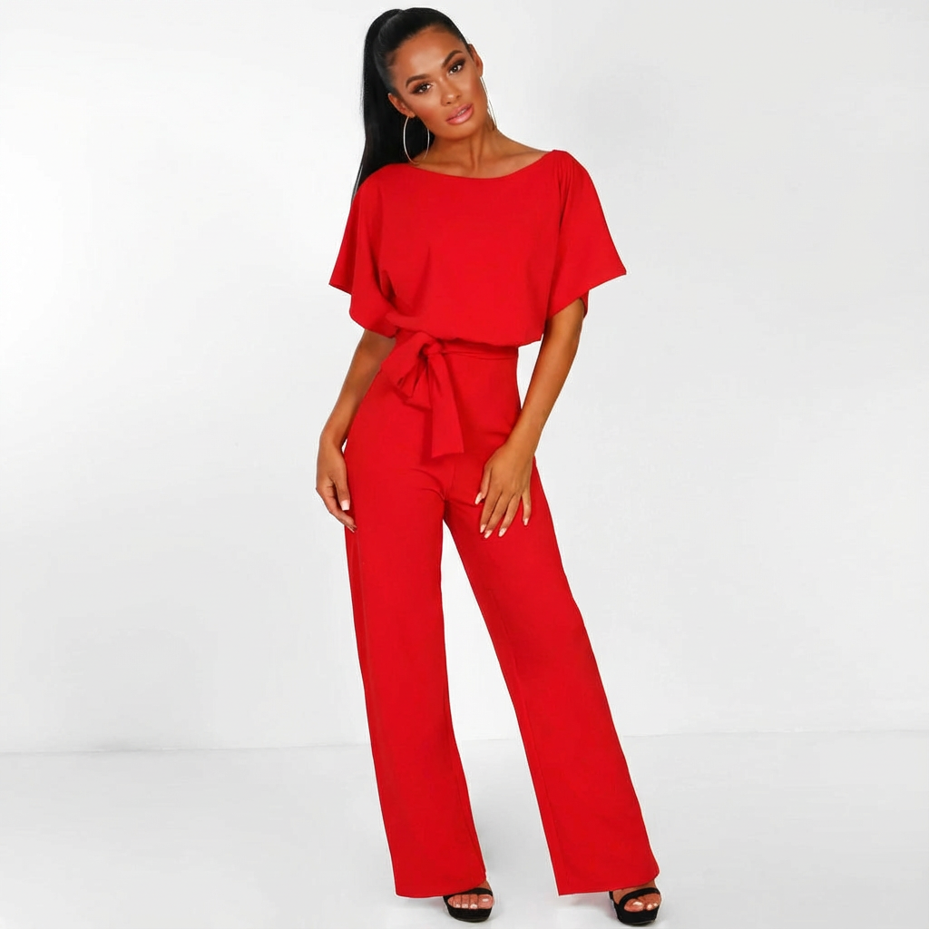 Marlowe | Wide-Leg Tie-Waist Jumpsuit