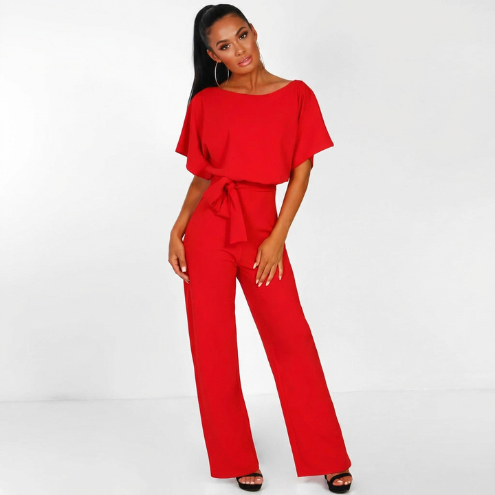 Marlowe | Wide-Leg Tie-Waist Jumpsuit