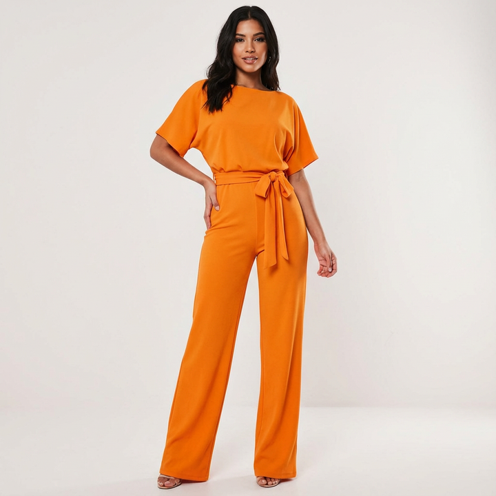 Marlowe | Wide-Leg Tie-Waist Jumpsuit