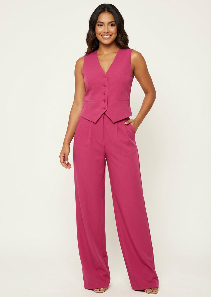Josephine | Sleeveless Tailored Blazer Set
