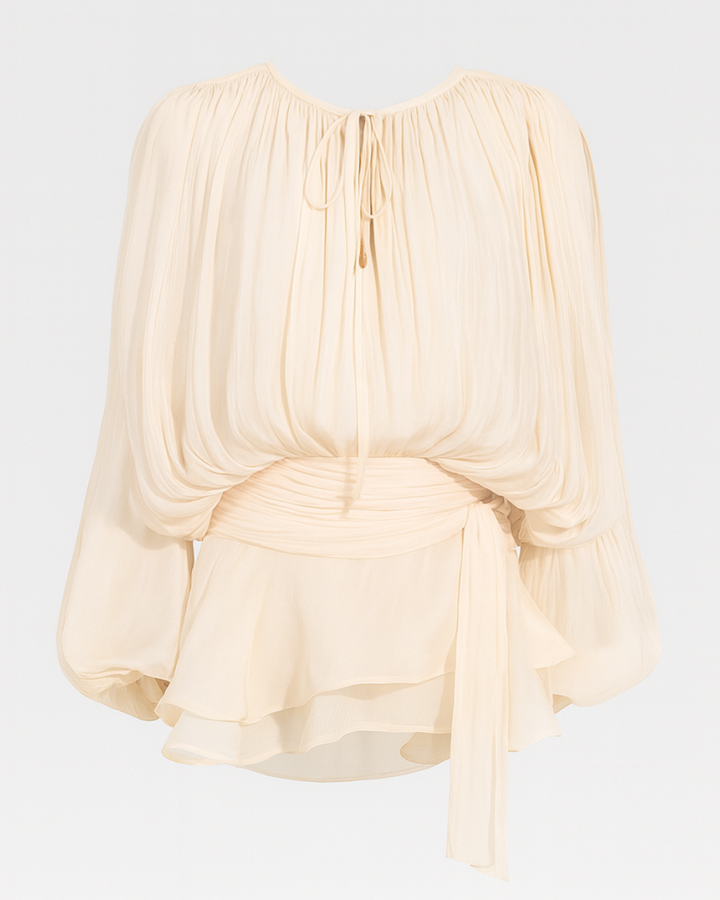 Ella | Pleated Ruffle Mini Dress