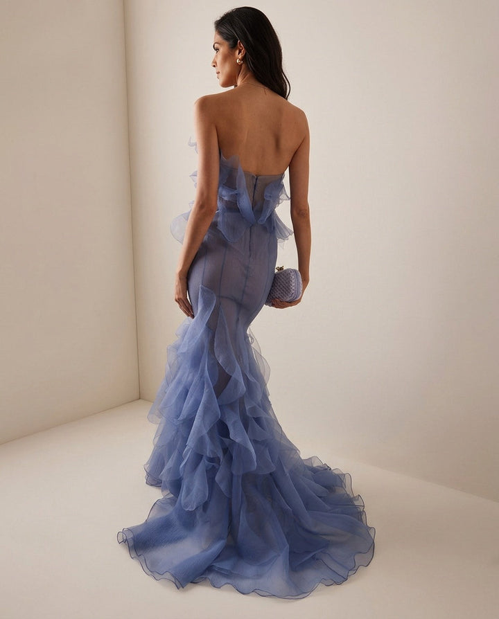 Xenia | Ruffle Off-Shoulder Maxi Dress