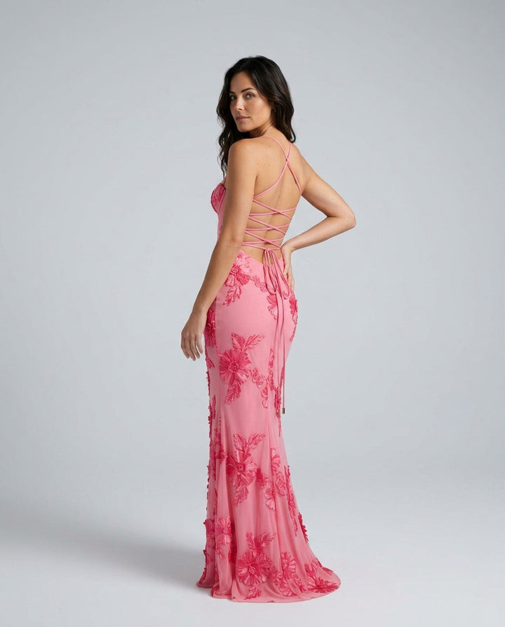 Ionela | Spaghetti Strap Mermaid Maxi Dress
