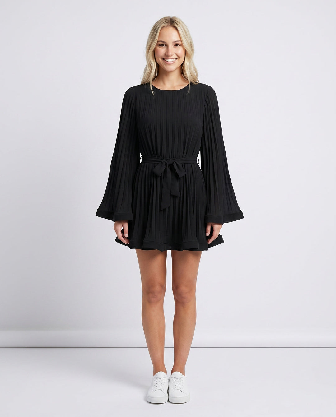 Lottie | Pleated Ruffle Mini Dress