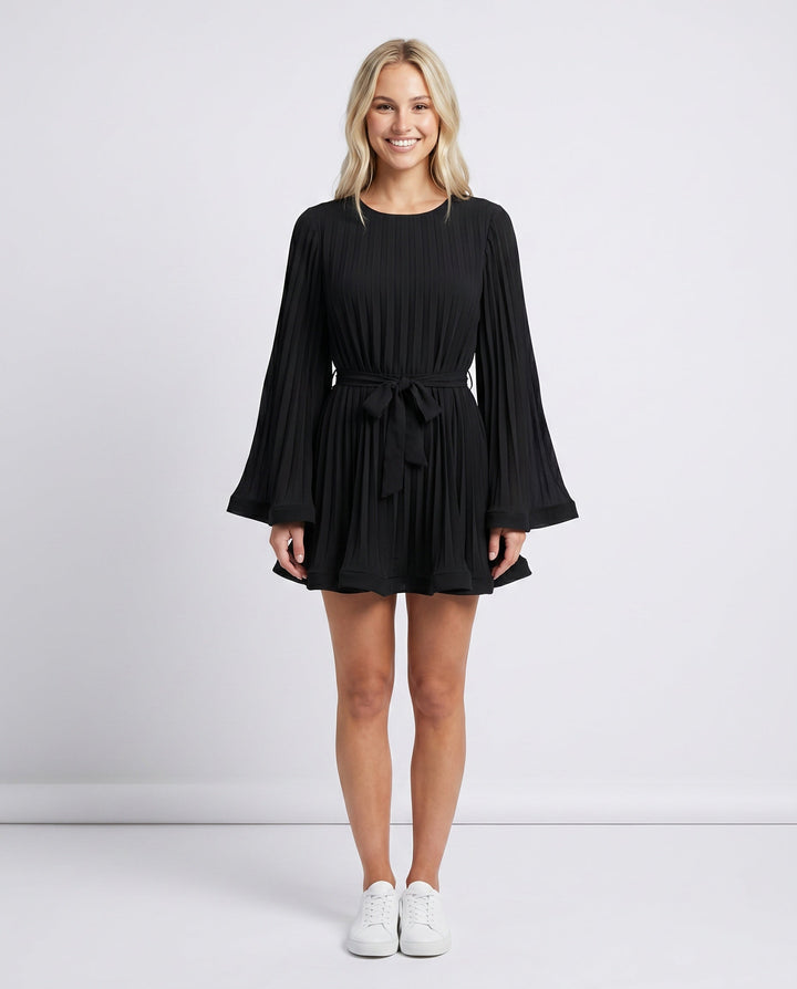 Lottie | Pleated Ruffle Mini Dress
