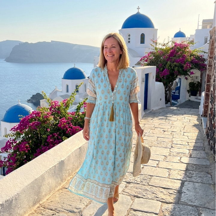 Tatum | Boho Pocket Midi Dress