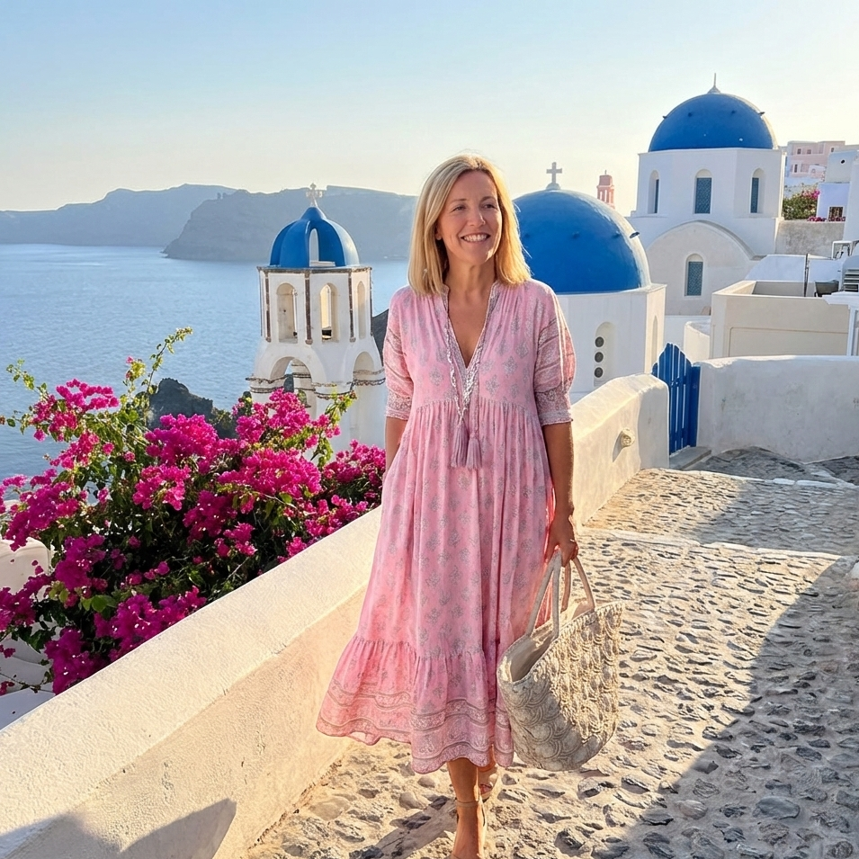 Tatum | Boho Pocket Midi Dress