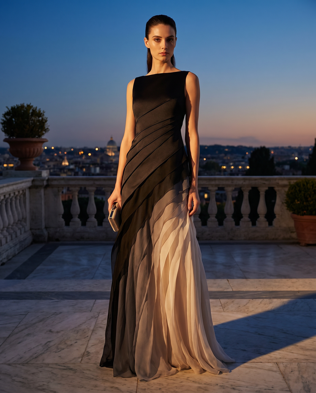 Vera | Sleeveless Fitted Bodice Maxi Gown