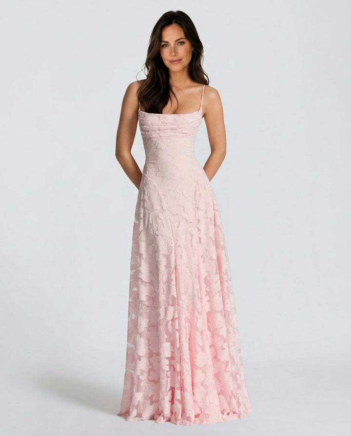 Isolde | Corset Lace-Up Back Maxi Dress