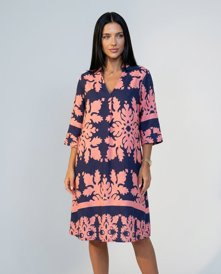 Margot | Midi Length Fluid Wrap Dress