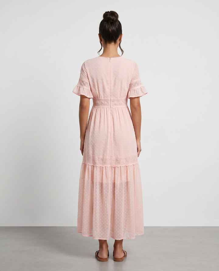 Vera | Polka Dot Empire Waist Maxi Dress