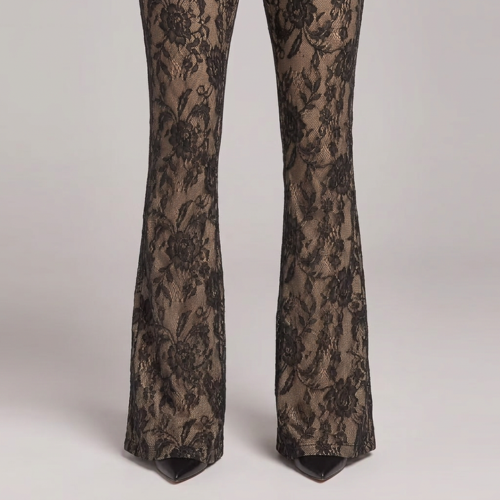 Harlow | Lace-Trim Sleeveless Jumpsuit