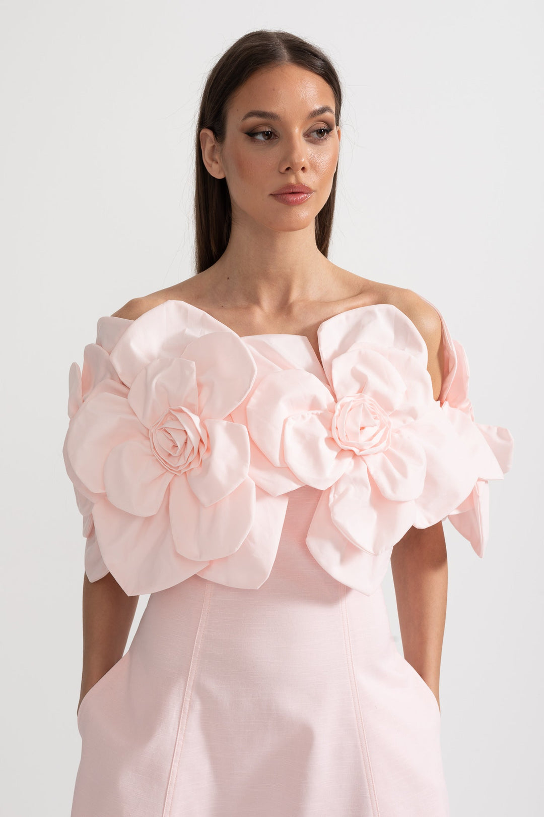 Coralie | Off-Shoulder Floral Midi Dress