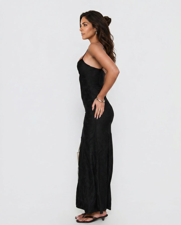 Amika | Lace-Trim Maxi Dress