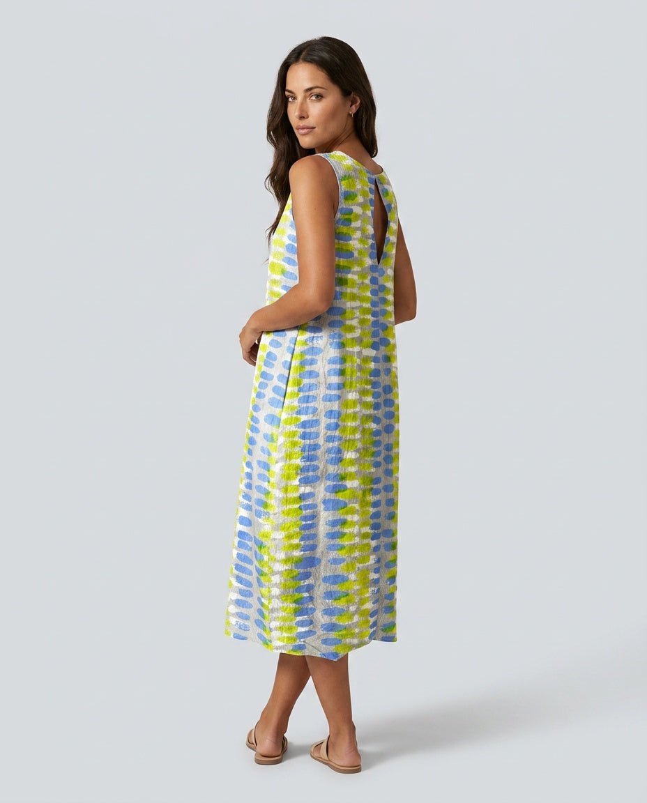Priya | Printed Flowy Midi Dress