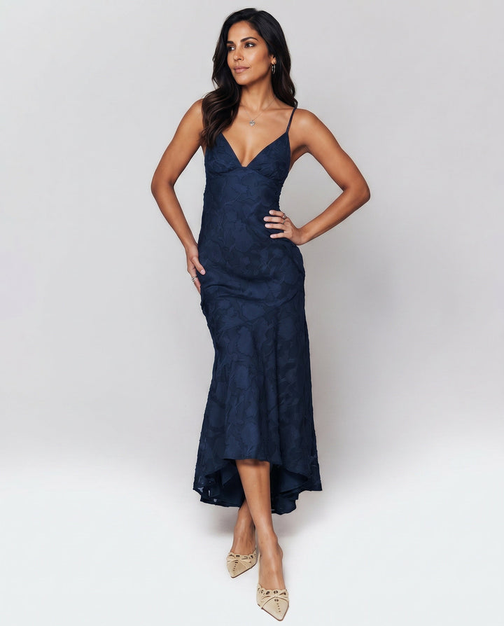 Cyrene | Wrap-Style Wedding Guest Maxi Dress