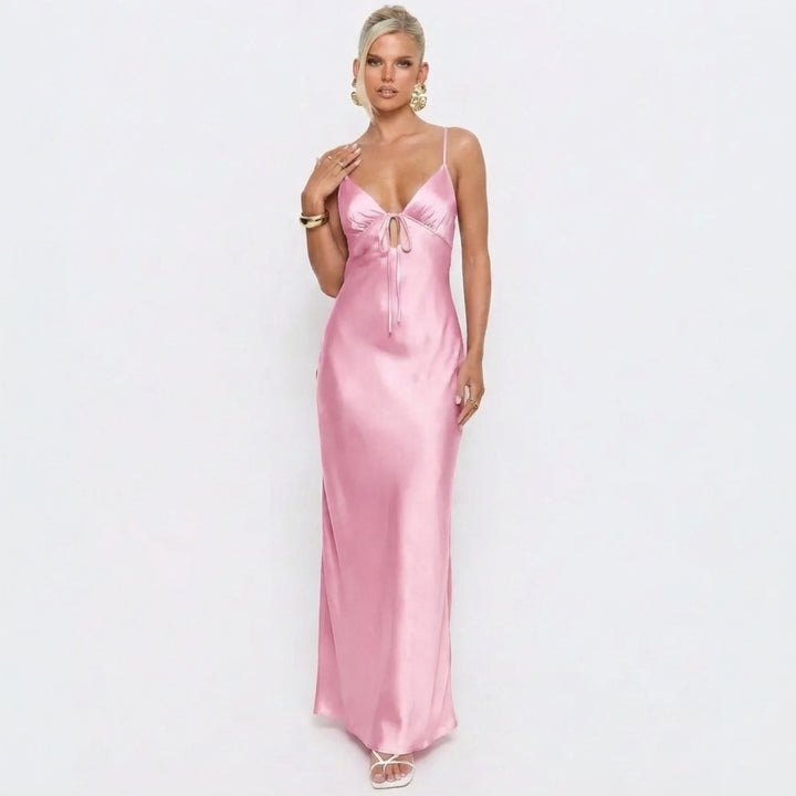 Jadira | Scarf Detail Wedding Guest Maxi Dress