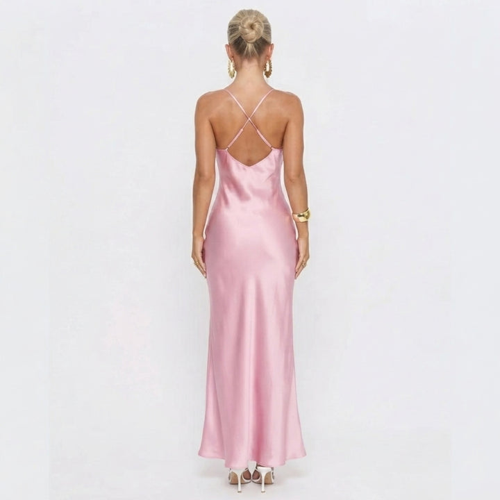 Jadira | Scarf Detail Wedding Guest Maxi Dress