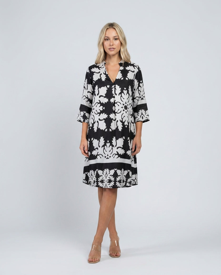 Margot | Midi Length Fluid Wrap Dress