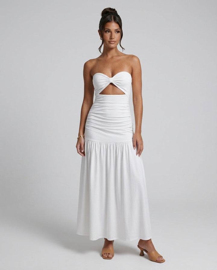 Margot | Strapless Sweetheart Maxi Dress