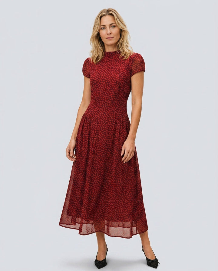 Rosetta | Cap Sleeve Floral Maxi Dress