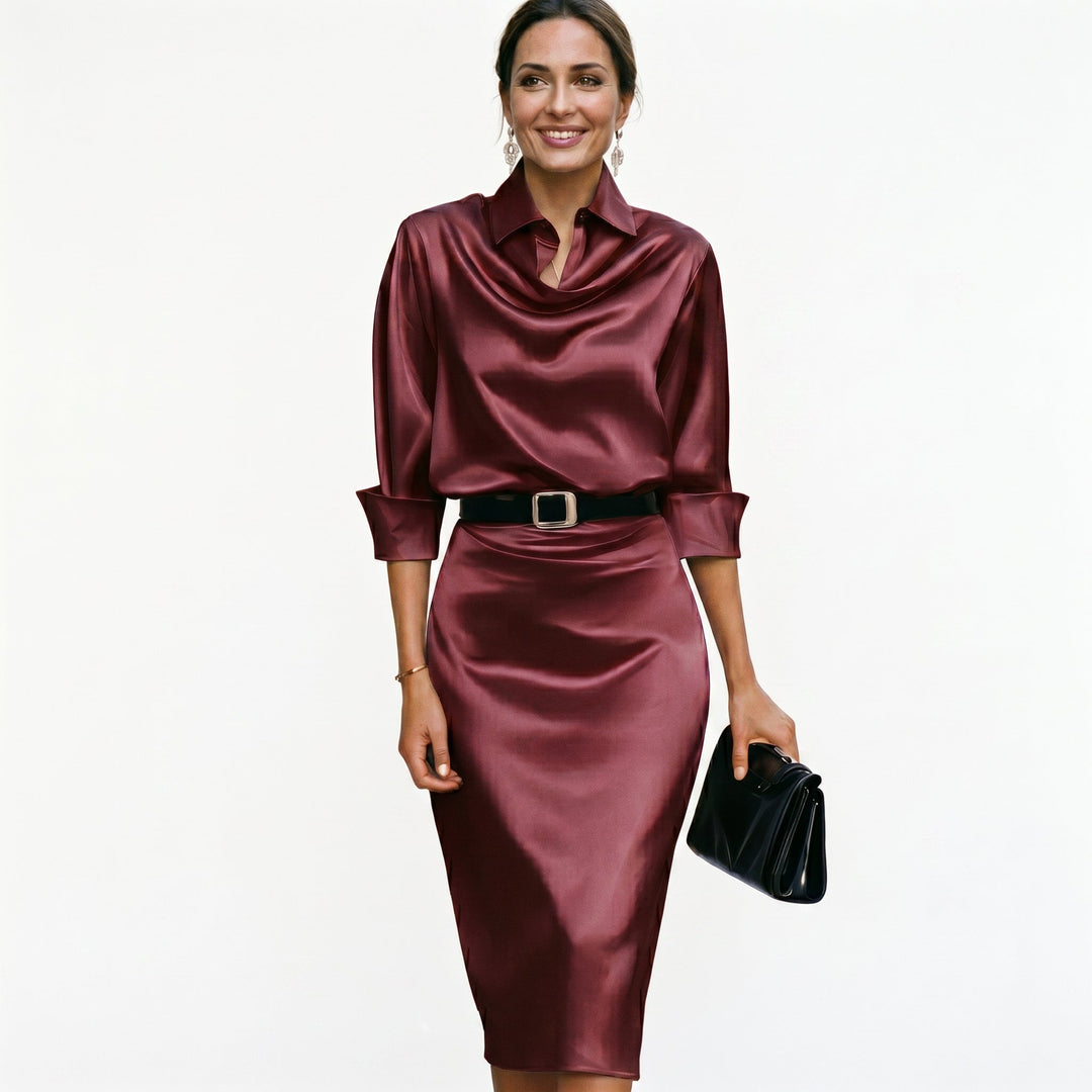 Dahlia | Cocktail Wedding Guest Midi Dress
