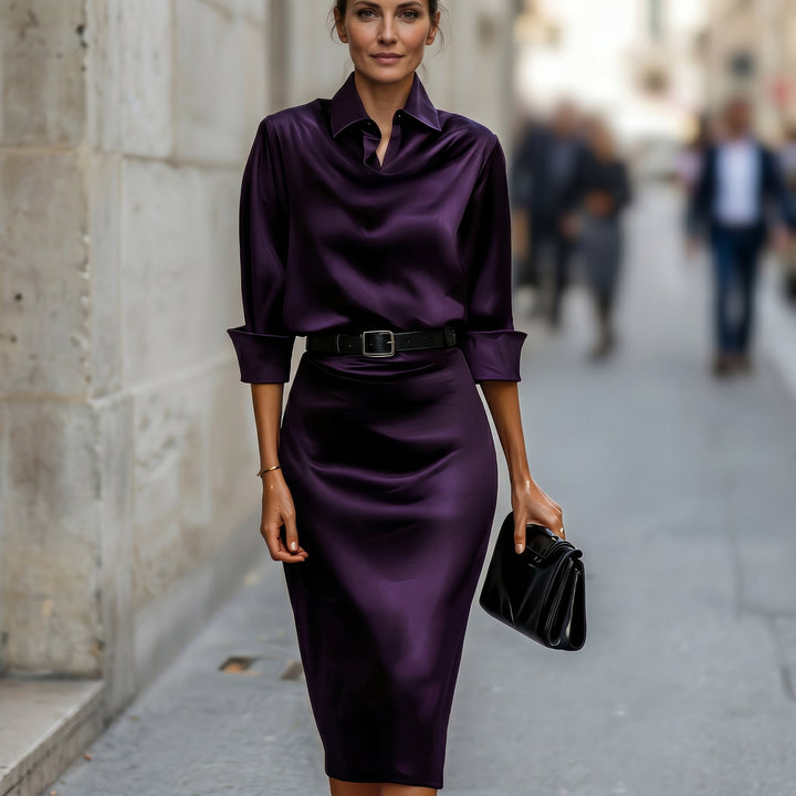 Dahlia | Cocktail Wedding Guest Midi Dress