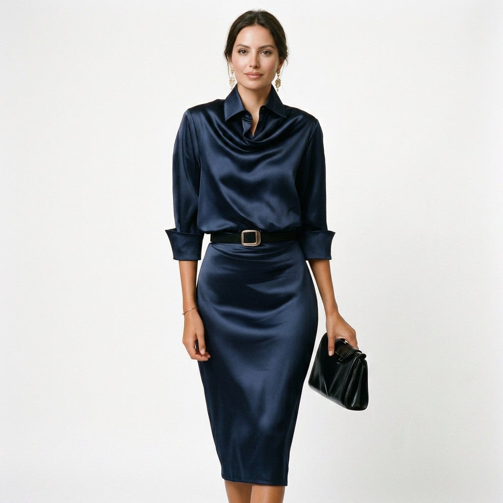 Dahlia | Cocktail Wedding Guest Midi Dress