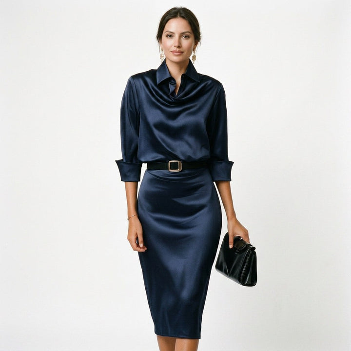 Dahlia | Cocktail Wedding Guest Midi Dress