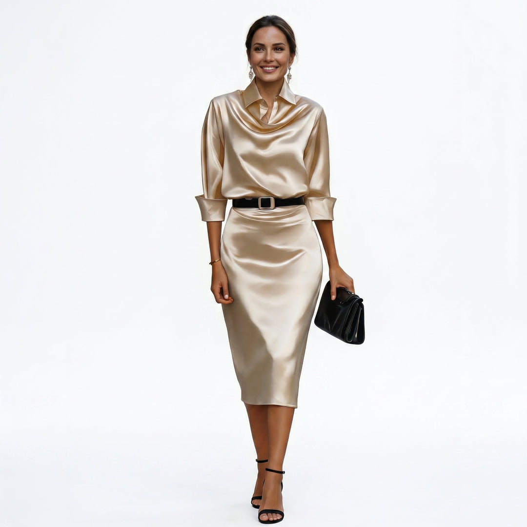 Dahlia | Cocktail Wedding Guest Midi Dress